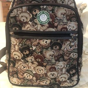 Teddy bear back pack